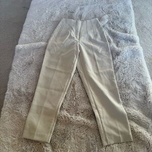 Zara cream trouser pants size small